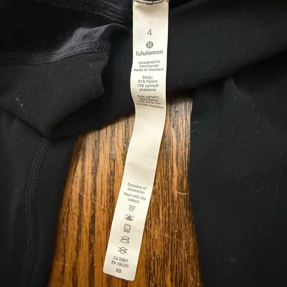 Lululemon Athletica Black Leggings - Picture 2 of 7
